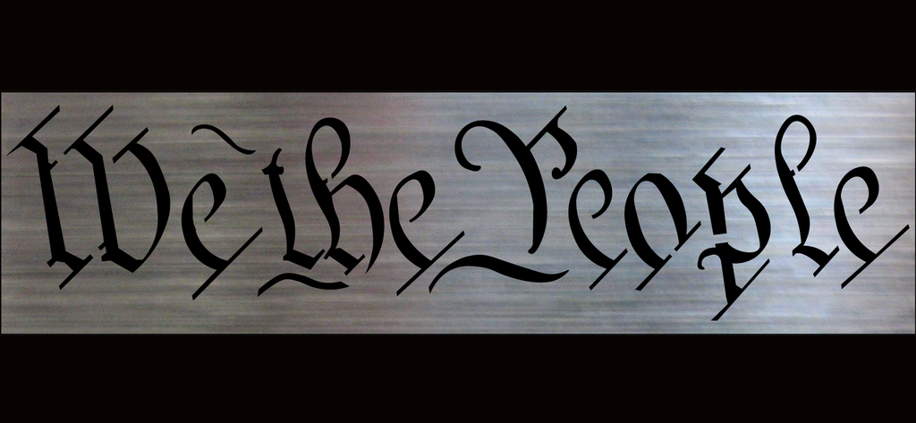 we the people lettering